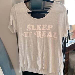 VS PINK HTF Sleep It Real Sleepwear Tee!